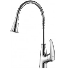 LM0413CLINARAСмеситель для кухни, с гибким изливом и 2х-функциональным аэратором, хром LM0413C