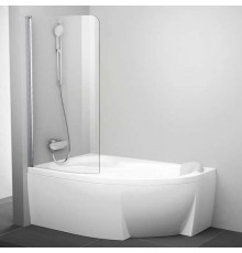 CVSK1 ROSA 140/150 L блестящая+транспарент шторка на ванну 7QLM0C00Y1