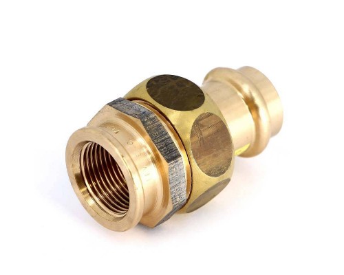 Муфта разъемная пресс-В плоская прокладка бронза Profipress G VIEGA 22x3/4"