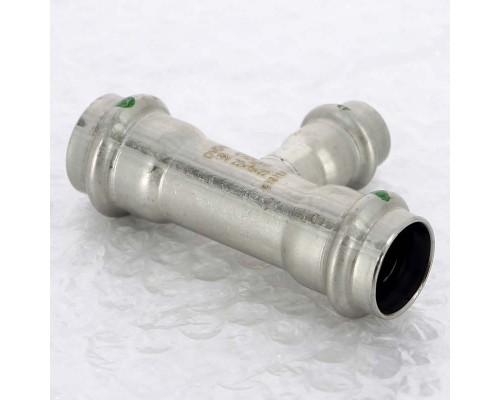 Тройник пресс нержавеющая сталь Sanpress Inox VIEGA 22х15х22