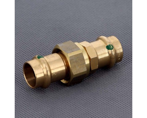 Муфта разъёмная пресс с плоской прокладкой бронза Sanpress VIEGA 18