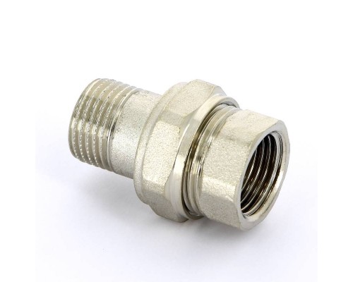 Разъемное соединение НВ никелированное с прокладкой O-ring UNI-FITT 1/2" прямое Разъемное соединение НВ никелированное с прокладкой O-ring UNI-FITT 1/2" прямое