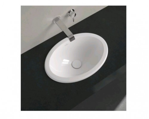 Раковина, Villeroy Boch, Loop Friends, шгв 660-470-220, отверстия для смесителя-отсутствуют, цвет-альпийский белый (белый Alpin)