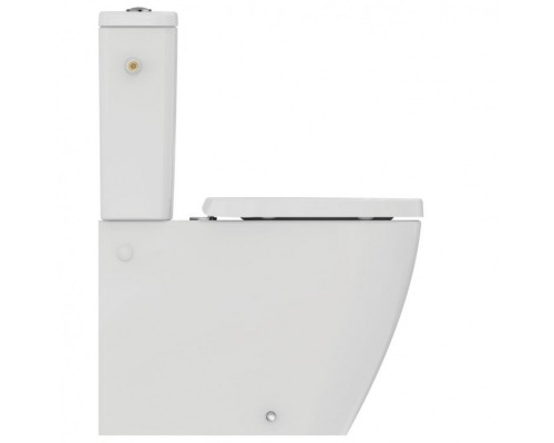 T500001 i.life S Напольный унитаз, глубокий смыв, горизонтальный выпуск, с сиденьем и крышкой T500001