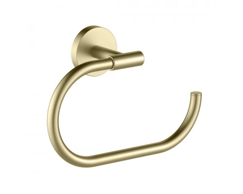 AQ4221BG ОБЕРОН полотенцедержатель овальный, шлиф. золото AQ4221BG