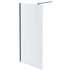 AQ WIW 09020GM Душевая перегородка Walk in с держателем 900x2000 профиль оружейная сталь, стекло прозрачное AQ WIW 09020GM