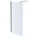 AQ WIW 09020GM Душевая перегородка Walk in с держателем 900x2000 профиль оружейная сталь, стекло прозрачное AQ WIW 09020GM