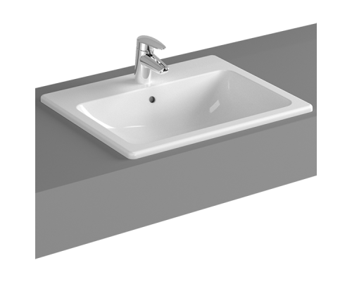 Раковина, Vitra, S20, шгв 550-450-170, отверстия для смесителя-1, цвет-белый