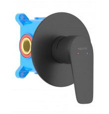 AQ1166MB БЕТТА смеситель для душа 1 режим (внешняя и скрытая часть), матовый черный AQ1166MB