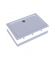 Поддон акриловый, прямоугольный, с ножками и съемной панелью. БЕЗ СИФОНА. 1408015 DPA-0000013