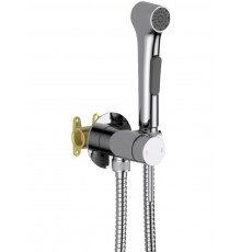 AQ1020CR ЕВРОПА комплект для гигиенического душа встроенный (смеситель + гигиеническая лейка + шланг) AQ1020CR