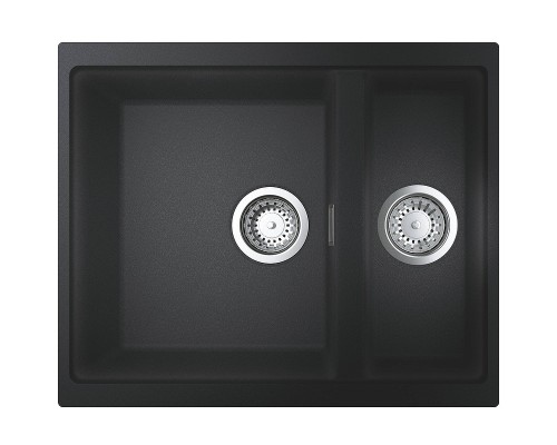 31648AP0 K500 Мойка с 2 чашами, 555 x 460 мм, черный гранит (5 шт.- пал.) 31648AP0
