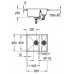 31648AP0 K500 Мойка с 2 чашами, 555 x 460 мм, черный гранит (5 шт.- пал.) 31648AP0