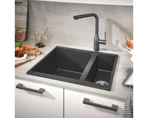 31648AP0 K500 Мойка с 2 чашами, 555 x 460 мм, черный гранит (5 шт.- пал.) 31648AP0