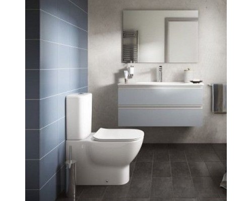 T008201 TESI AquaBlade Напольный пристенный унитаз для монтажа с бачком T008201