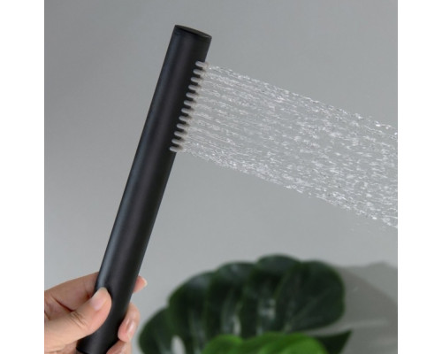 Ручной душ Aquanet Европа 1jet матовый черный AQ2002MB