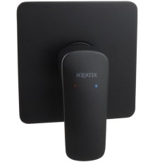 AQ1066MB ВЕГА смеситель для душа (внешняя и скрытая часть), матовый черный AQ1066MB