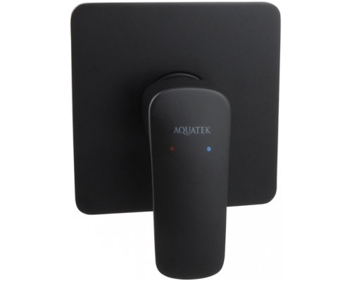 AQ1066MB ВЕГА смеситель для душа (внешняя и скрытая часть), матовый черный AQ1066MB