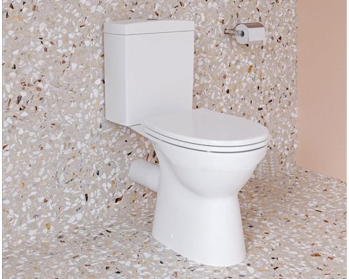 9822B003-7204 Комплект напольного безободкового унитаза (нижний подвод) S10 Open-Back с сиденьем микролифт 9822B003-7204