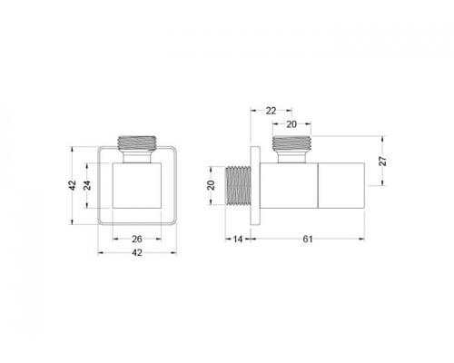 AQ2453CR угловой переходник AQ2453CR