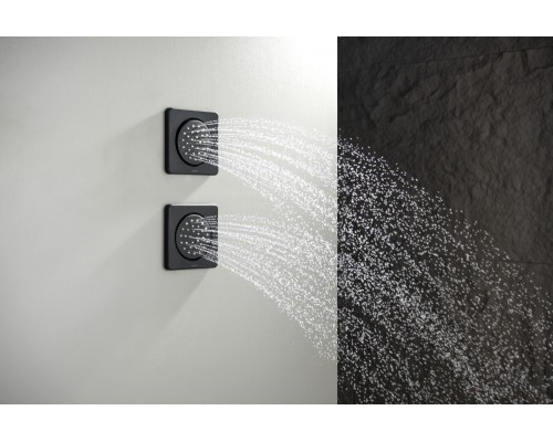 AQ2099MB боковая форсунка 130130, матовый черный AQ2099MB