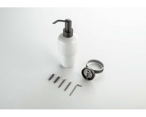 AQ4605BGM БЕТТА дозатор, оружейная сталь (шлиф. черный хром) AQ4605BGM