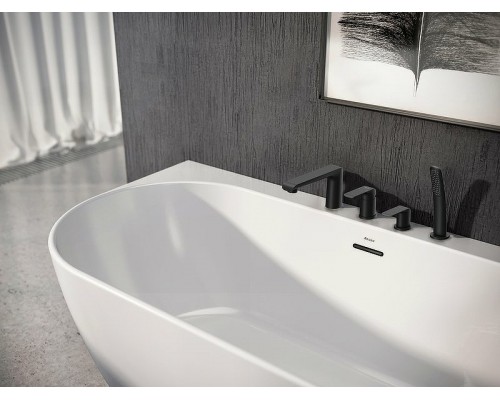 Смеситель врезной каскадный для ванн FL 026.20 черный X070176