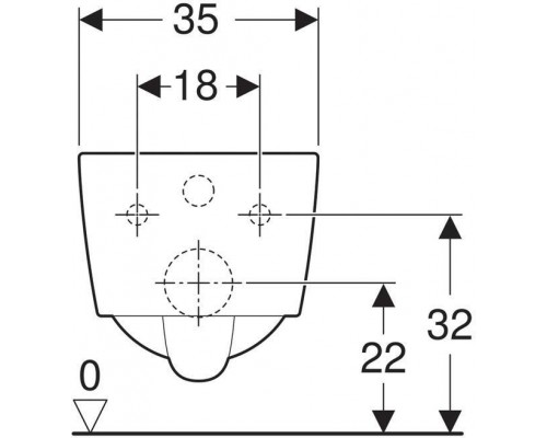 201950000 iCon Square Унитаз подвесной безободковый Rimfree®, 6л, глубина 540 мм 201950000