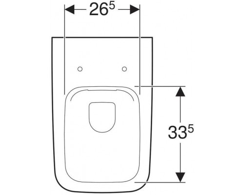 201950000 iCon Square Унитаз подвесной безободковый Rimfree®, 6л, глубина 540 мм 201950000