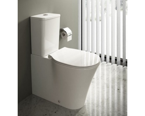 E013701 CONNECT AIR AquaBlade® Напольный пристенный унитаз для монтажа с бачком, горизонтальный выпуск E013701