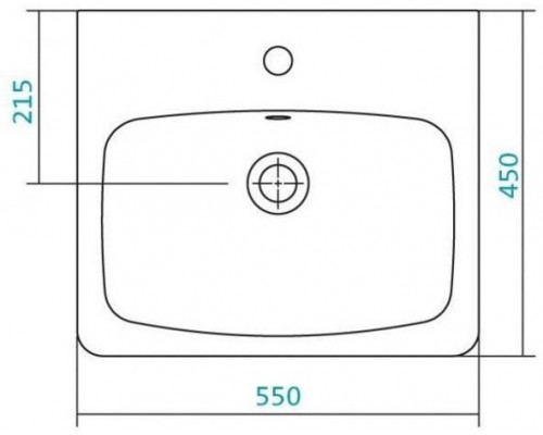 1.WH30.2.185 НЕО умывальник 55 см 1.WH30.2.185