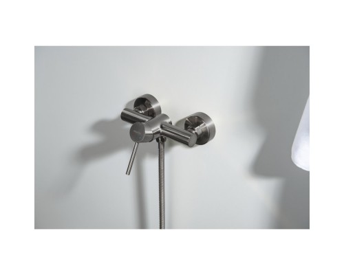 AQ1360BGM ЕВРОПА смеситель для душа, оружейная сталь (шлиф. черный хром) AQ1360BGM