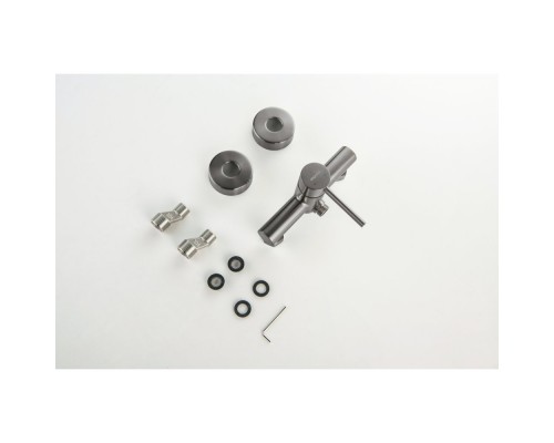 AQ1360BGM ЕВРОПА смеситель для душа, оружейная сталь (шлиф. черный хром) AQ1360BGM