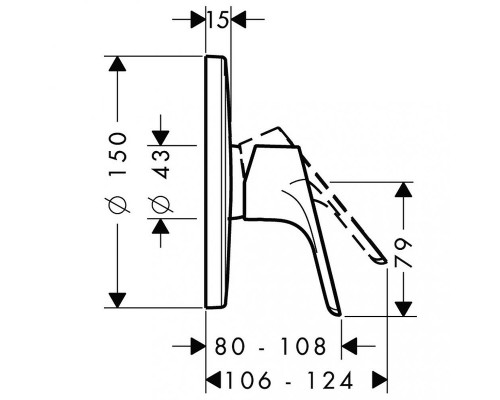 31965000S Set HG Focus смеситель для душа (31965000+01800180) 31965000S