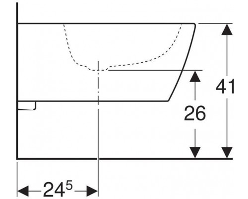 231910000 iCon Square Биде подвесное 231910000
