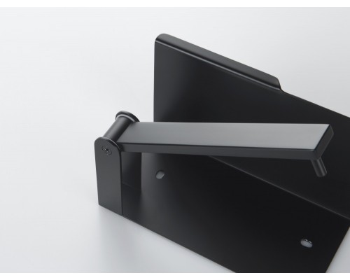 AQ4929MB ЛИБРА бумагодержатель с полкой, матовый черный AQ4929MB