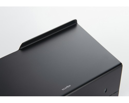 AQ4929MB ЛИБРА бумагодержатель с полкой, матовый черный AQ4929MB