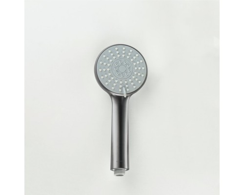 AQ2009BGM БЕТТА ручной душ 100 3 jet, оружейная сталь (шлиф. черный хром) AQ2009BGM