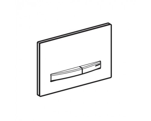 115.788.DW.2 Смывная клавиша Geberit Sigma50 для двойного смыва к 111.300/350/361/362/380/390/796 черный глянцевый/металлический хромированный 115.788.DW.2