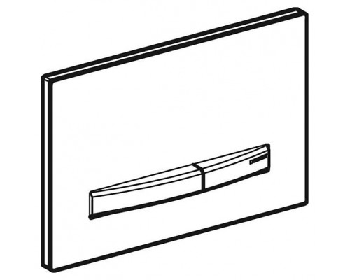 115.788.11.2 Смывная клавиша Geberit Sigma50 для двойного смыва к 111.300/350/361/362/380/390/796 белый/металлический хромированный 115.788.11.2