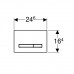 115.788.DW.2 Смывная клавиша Geberit Sigma50 для двойного смыва к 111.300/350/361/362/380/390/796 черный глянцевый/металлический хромированный 115.788.DW.2