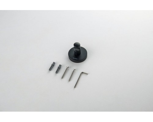 AQ4201MB ОБЕРОН крючок, матовый черный AQ4201MB