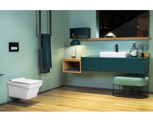 RT30TXS110H RITA прямоугольная раковина для установки в столешницу 44х59 см, с отверстием под смеситель, Serel RT30TXS110H