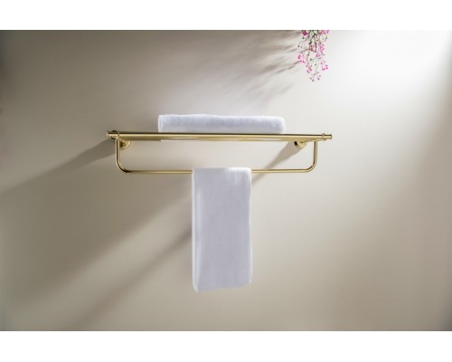 AQ4515PG КЛАССИК полка для полотенец, полир. золото AQ4515PG