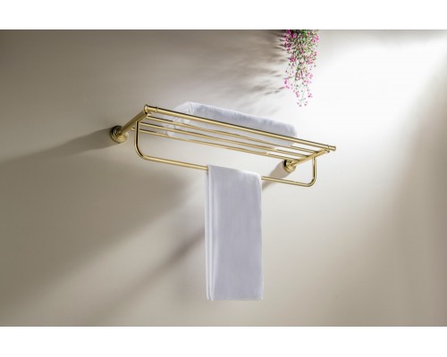 AQ4515PG КЛАССИК полка для полотенец, полир. золото AQ4515PG