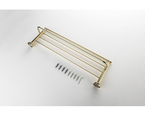 AQ4515PG КЛАССИК полка для полотенец, полир. золото AQ4515PG