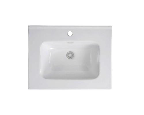 AQ77060-LG Комплект мебели: Тумба 60см ВЕГА с раковиной AQ0460-00, 2 ящика, цвет серый туман AQ77060-LG