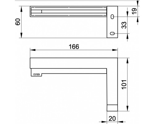 19162010000 EDITION 90 Square Держатель для туалетной бумаги, хром 19162010000