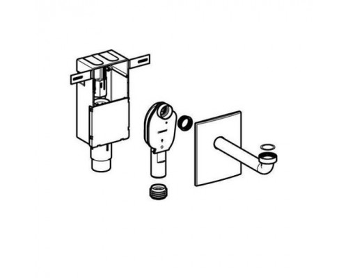 151.120.21.1 сифон внутристенный хром 151.120.21.1