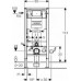 111.060.00.2 Инсталляция Geberit Duofix для подвесного унитаза, 112 см, со смывным бачком скрытого монтажа Omega 12 см 111.060.00.2